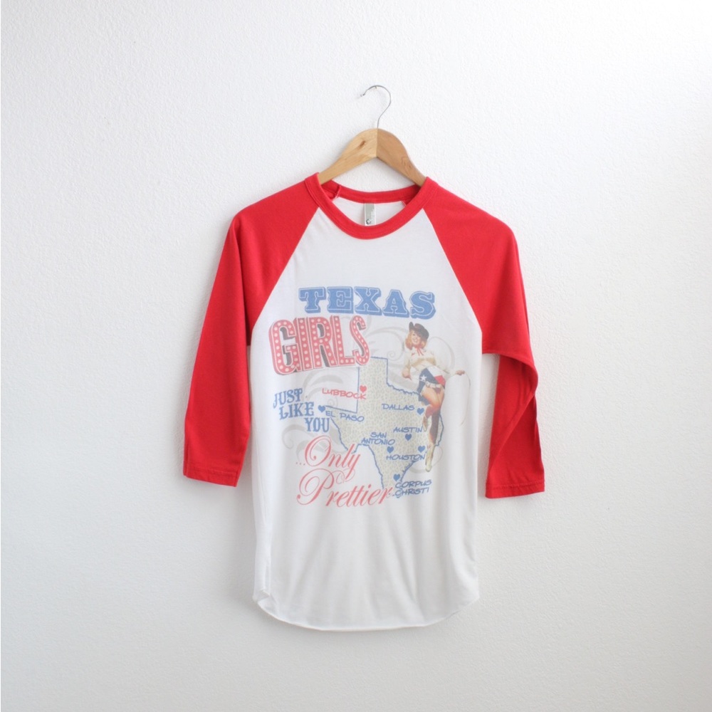 Texas Girls Rodeo Baseball T-shirt Sz:S